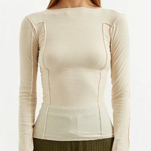 NWT Baserange Cream Longsleeved Tee (Recommended by Vogue!)